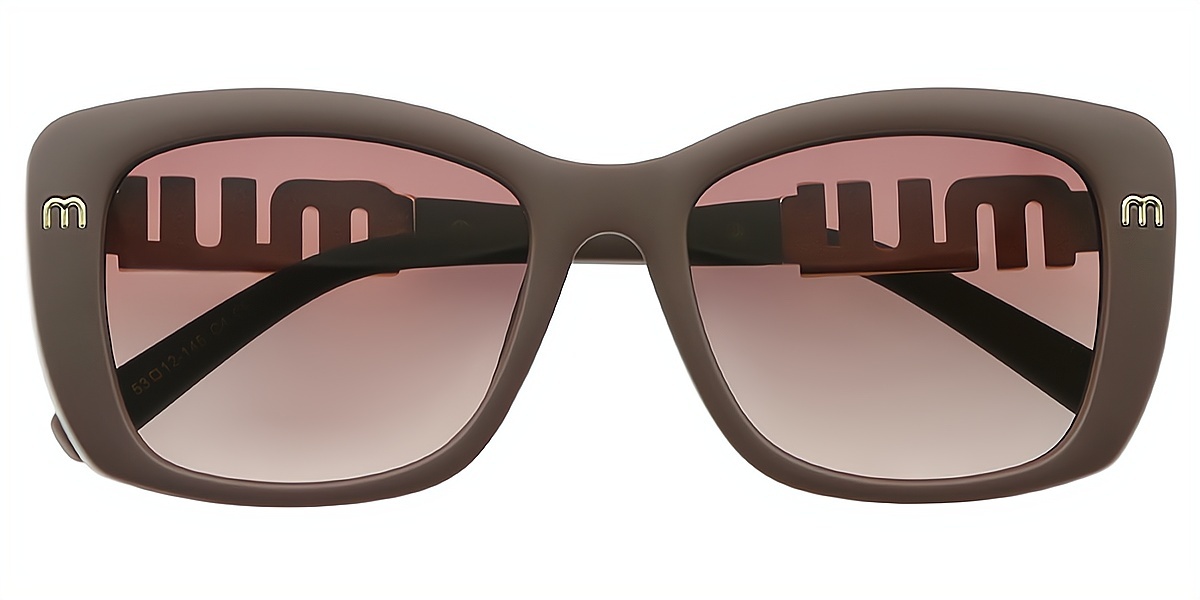 Brown Oval Hipster TR90 Eyeglasses