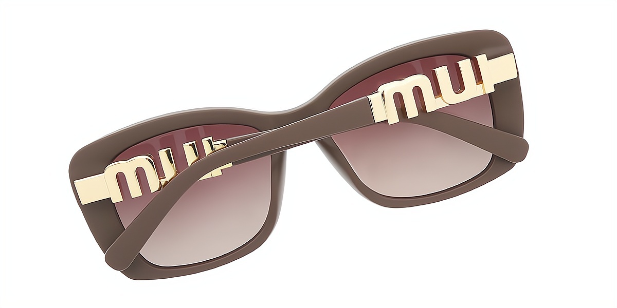 Brown Oval Hipster TR90 Eyeglasses