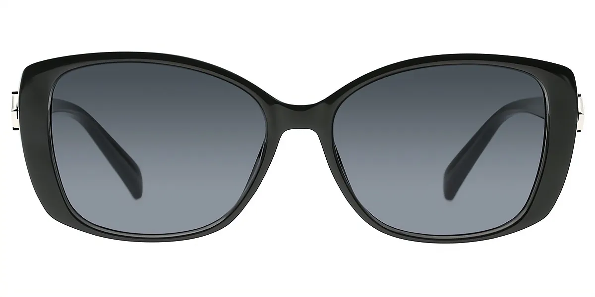 Black Oval Hipster TR90 Eyeglasses