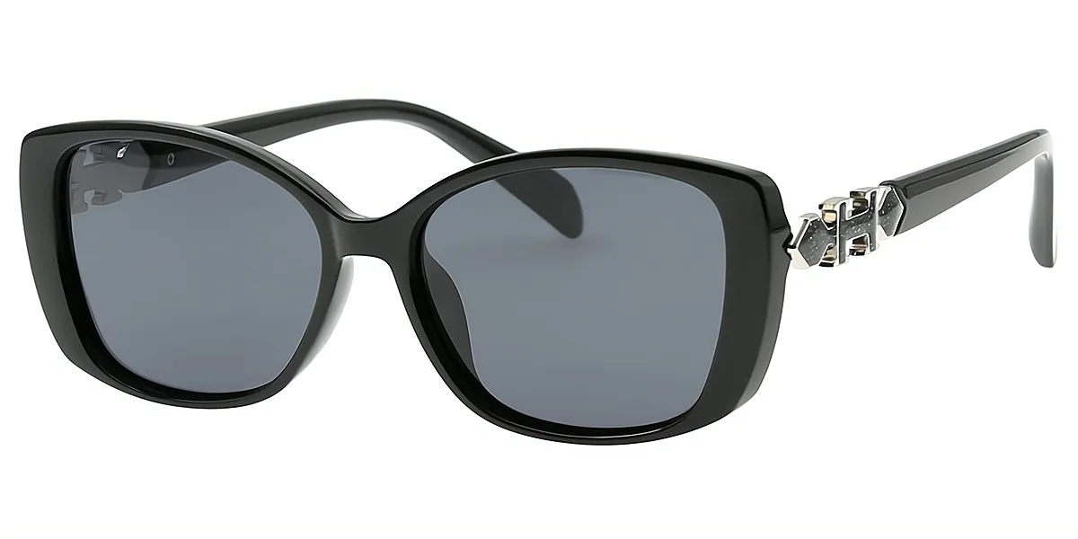 Black Oval Hipster TR90 Eyeglasses