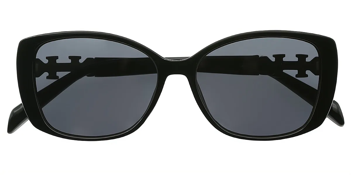 Black Oval Hipster TR90 Eyeglasses