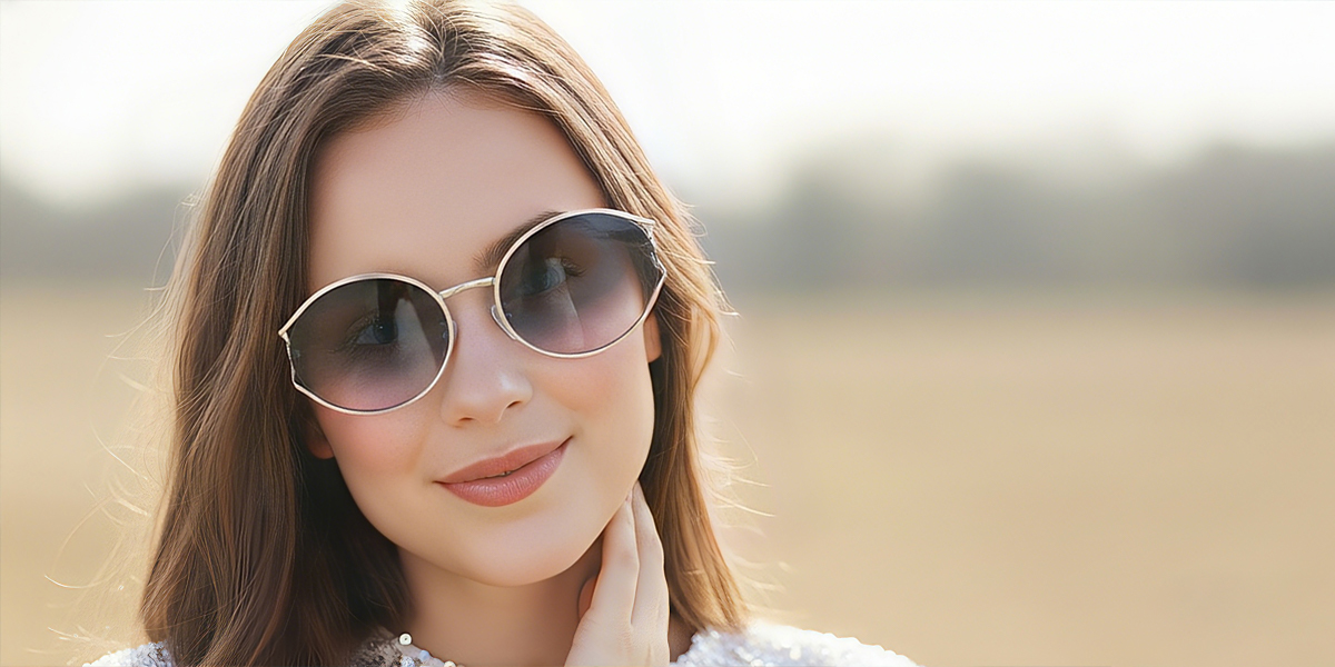 Silver Oval Sophisticated Metal Eyeglasses