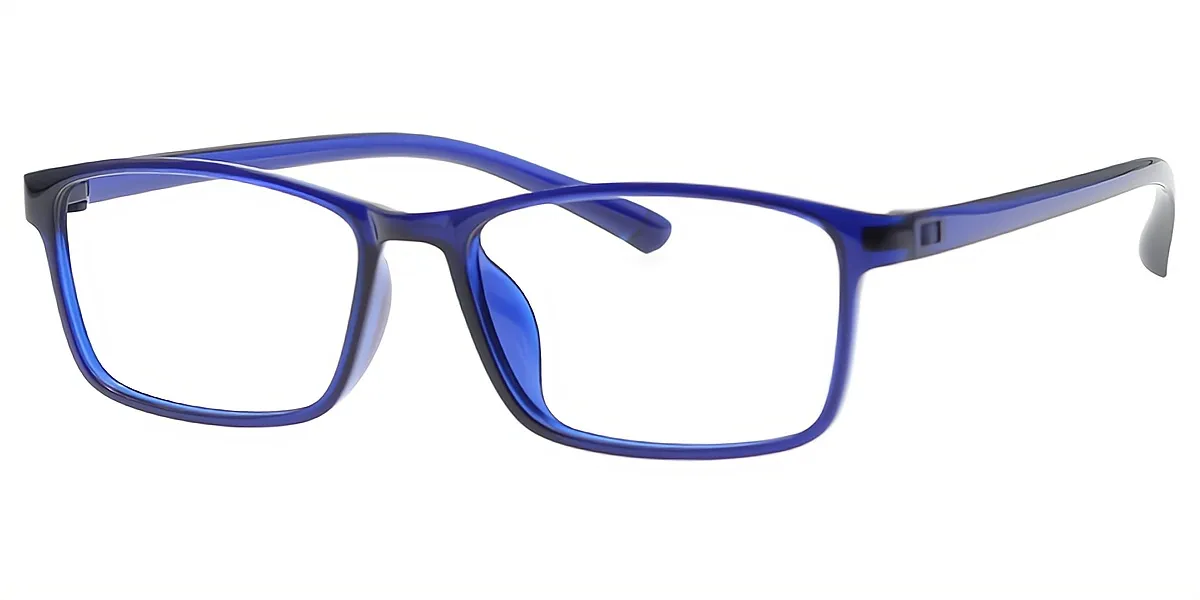 Blue Rectangle Classic TR90 Eyeglasses