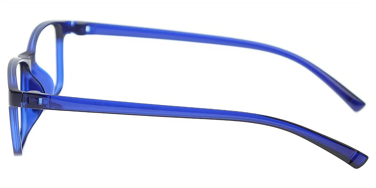Blue Rectangle Classic TR90 Eyeglasses