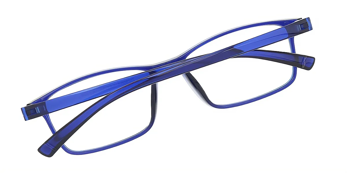 Blue Rectangle Classic TR90 Eyeglasses