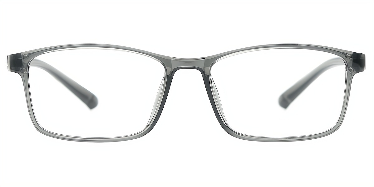 Gray Rectangle Classic TR90 Eyeglasses