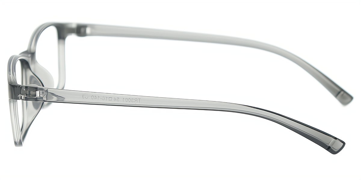 Gray Rectangle Classic TR90 Eyeglasses