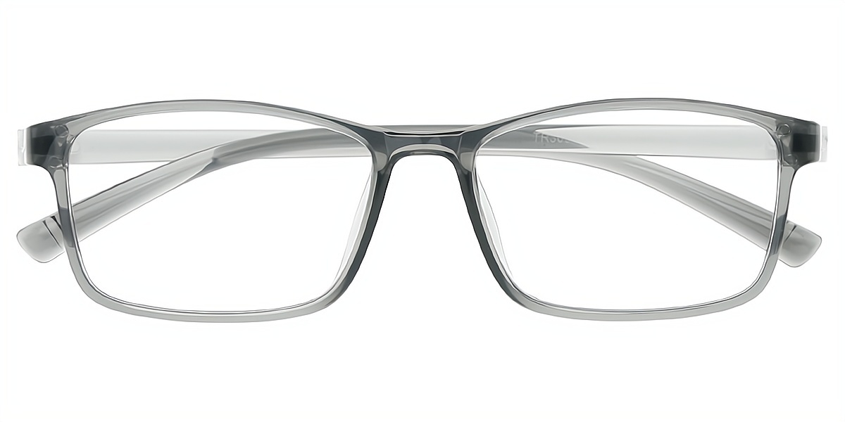 Gray Rectangle Classic TR90 Eyeglasses