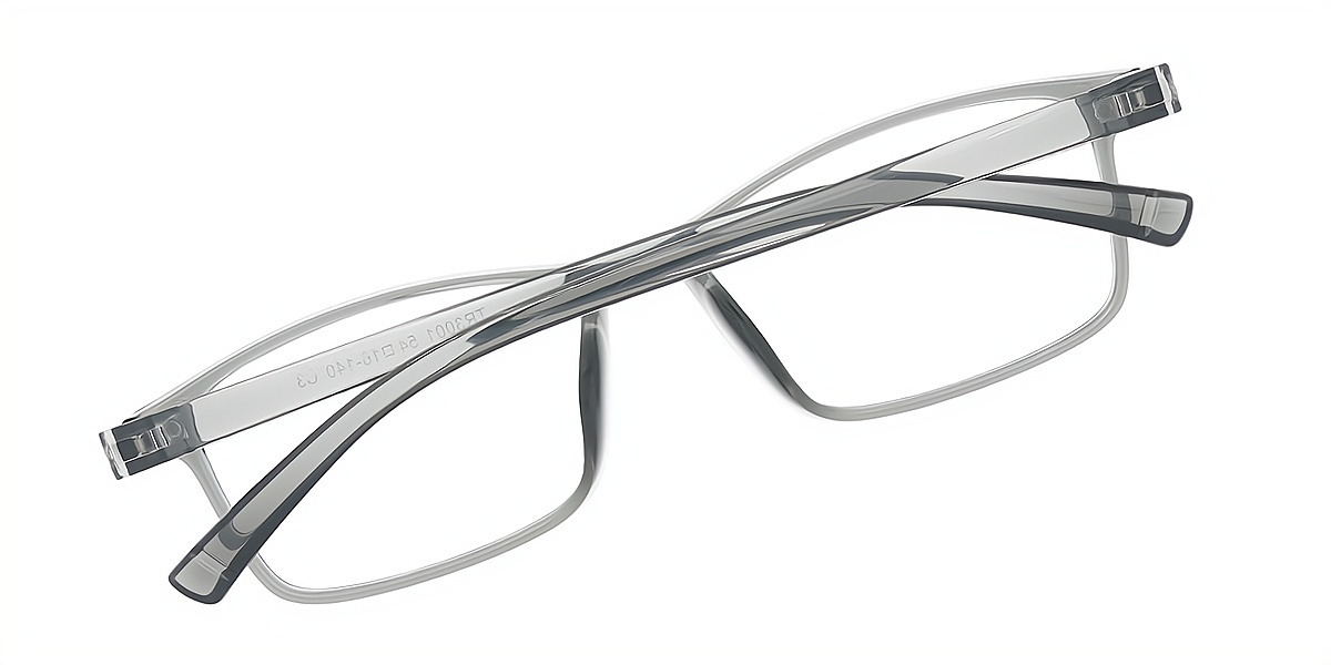 Gray Rectangle Classic TR90 Eyeglasses