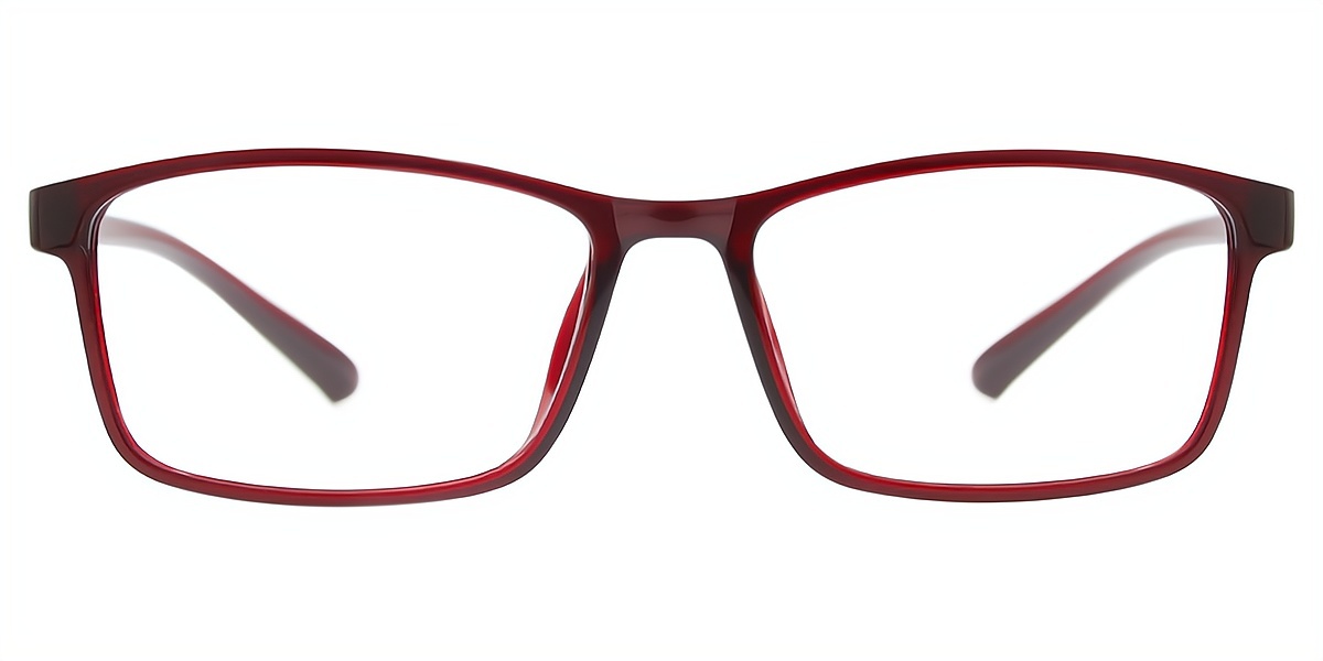 Red Rectangle Classic TR90 Eyeglasses