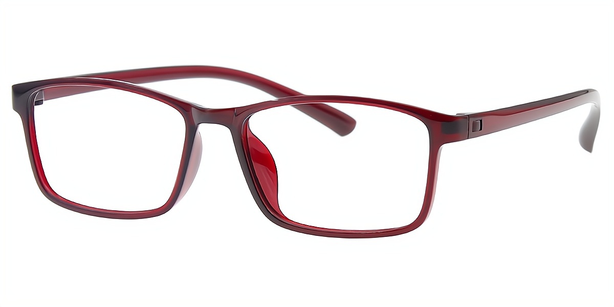 Red Rectangle Classic TR90 Eyeglasses