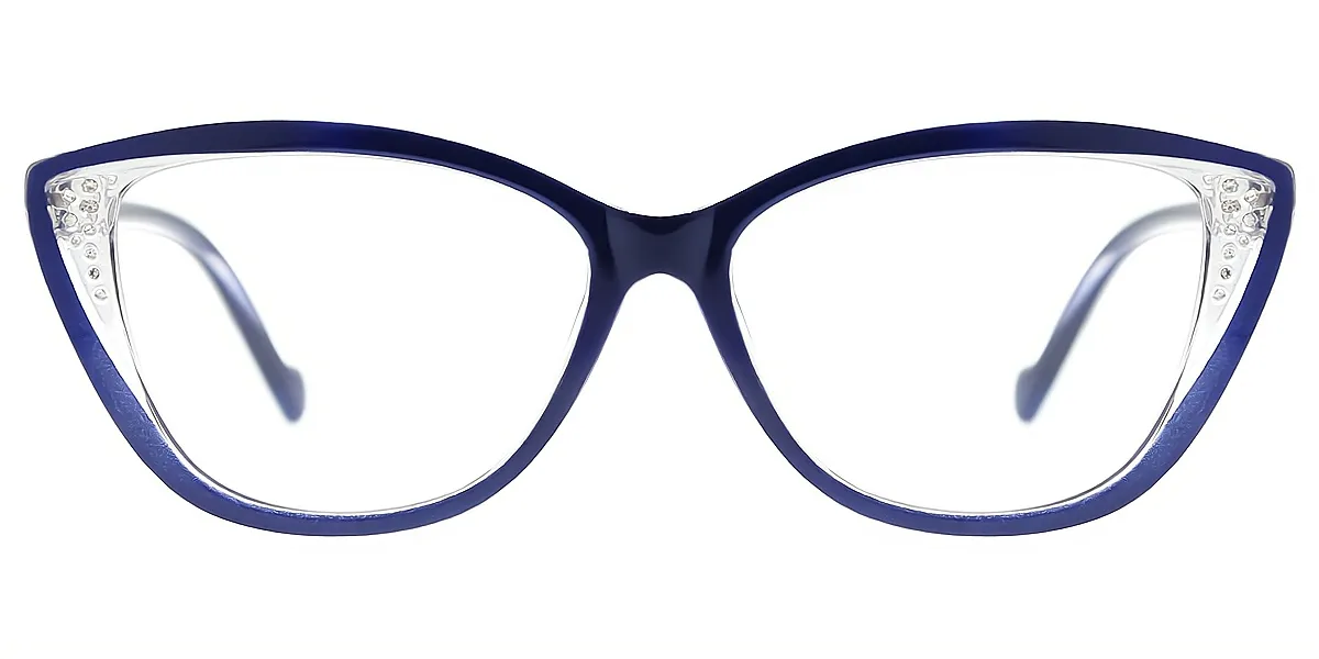 Blue Cat Eye Modish TR90 Eyeglasses