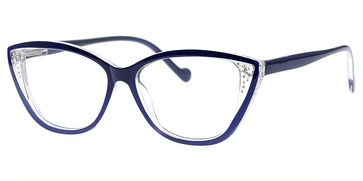 Blue Cat Eye Modish TR90 Eyeglasses