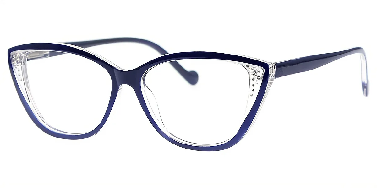 Blue Cat Eye Modish TR90 Eyeglasses