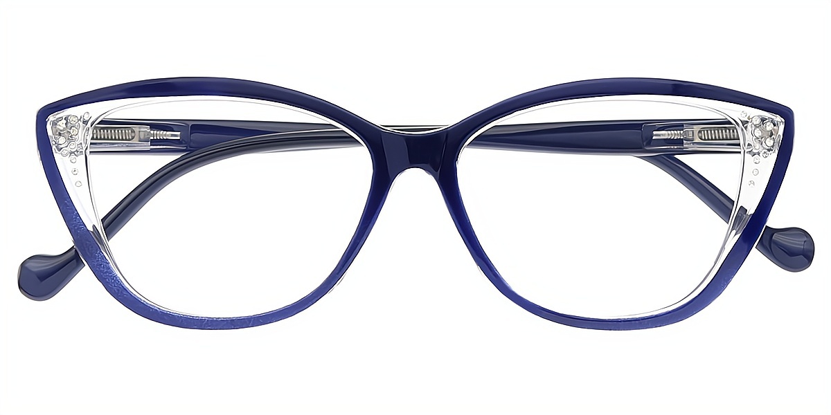 Blue Cat Eye Modish TR90 Eyeglasses