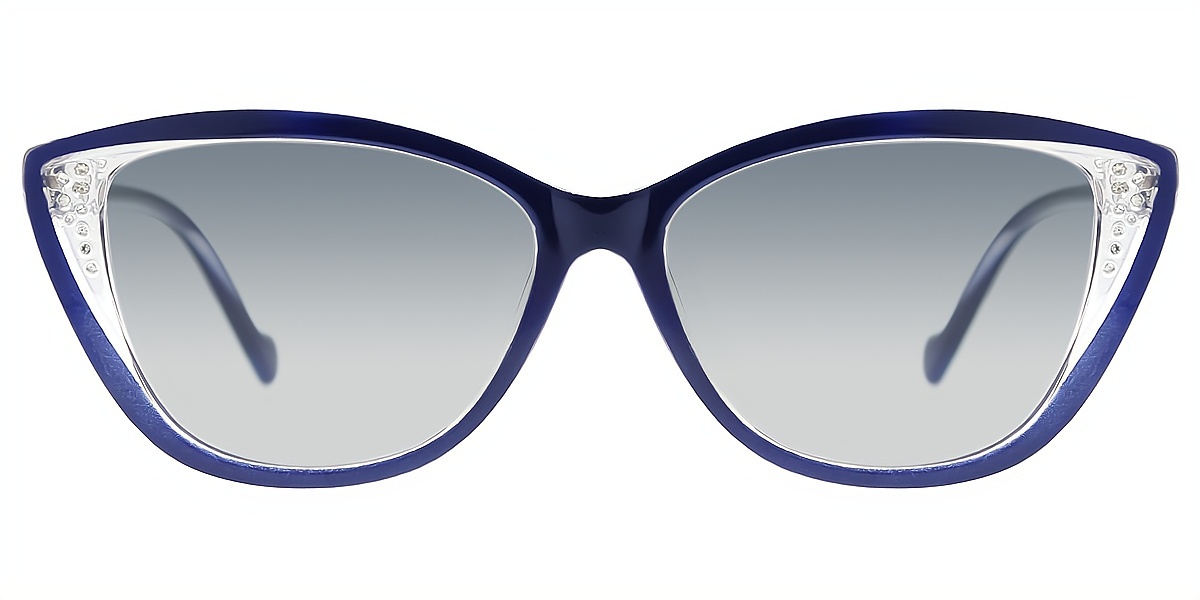Blue Cat Eye Modish TR90 Eyeglasses