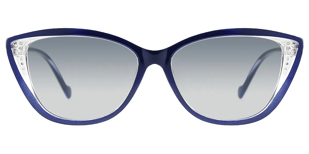 Blue Cat Eye Modish TR90 Eyeglasses