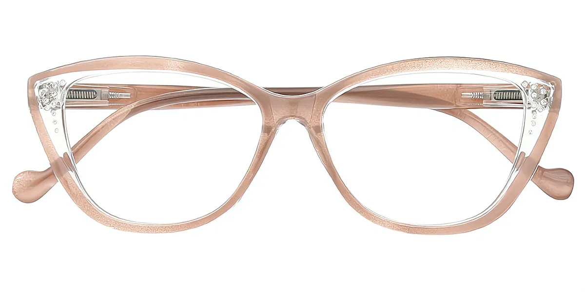 Brown Cat Eye Modish TR90 Eyeglasses