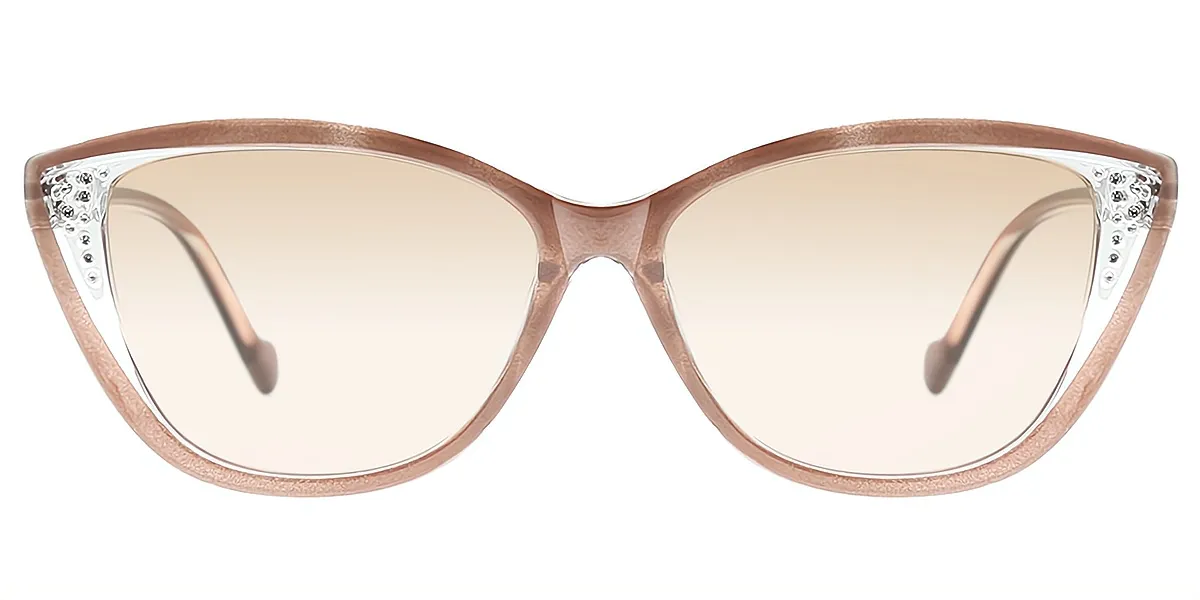 Brown Cat Eye Modish TR90 Eyeglasses