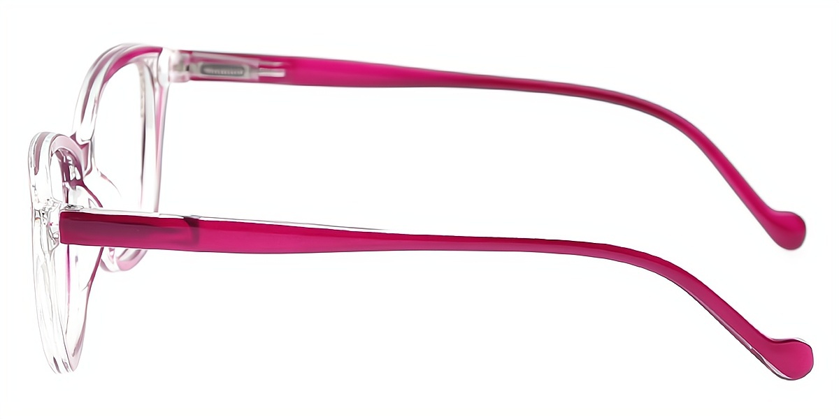 Marcia #YJ8864 Black Purple Cat Eye Modish TR90 Eyeglasses