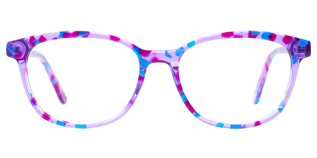 Purple Horn Ornate Acetate Eyeglasses