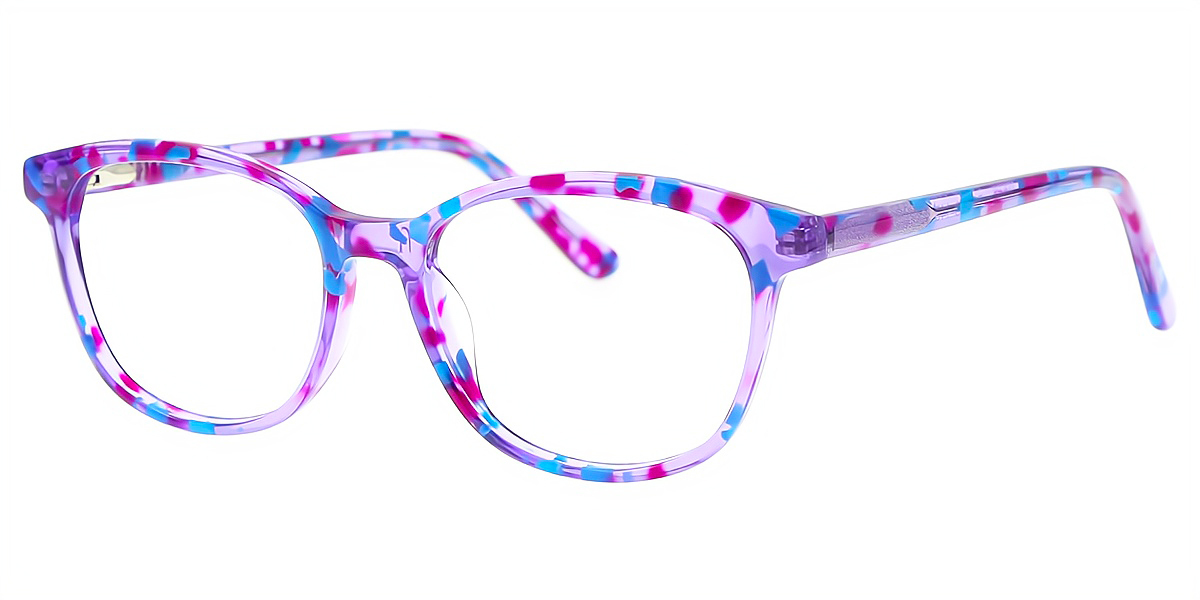 Purple Horn Ornate Acetate Eyeglasses
