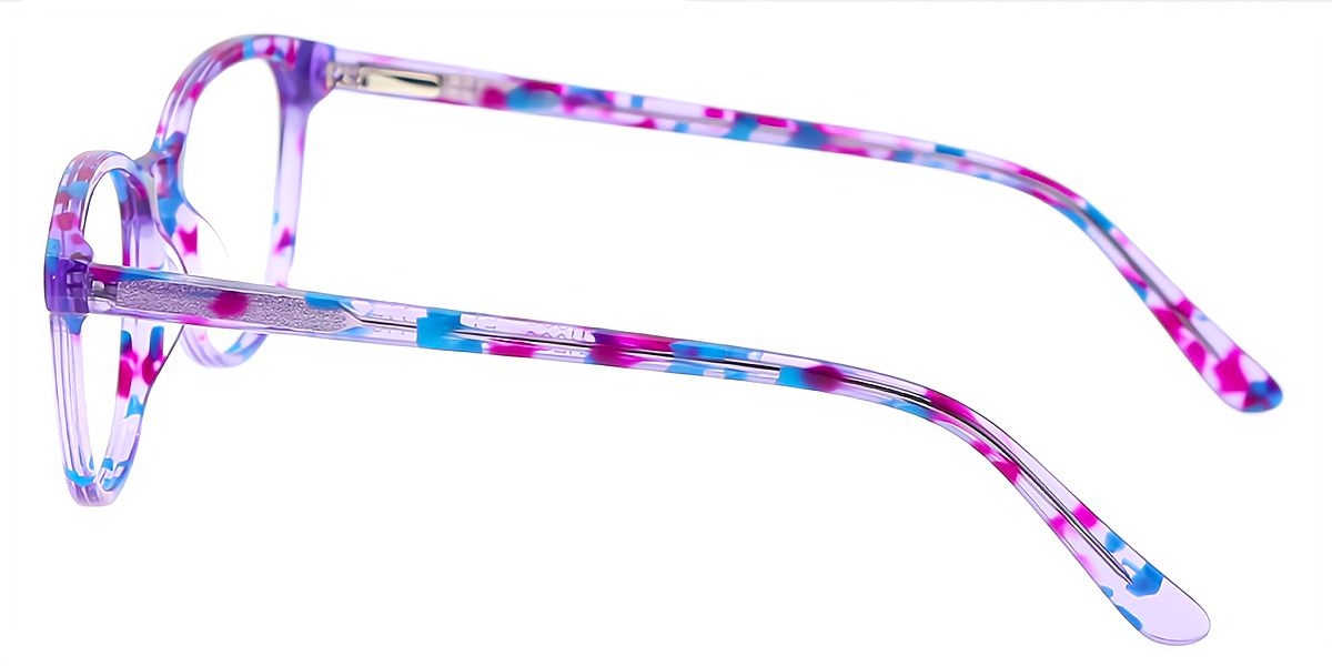 Purple Horn Ornate Acetate Eyeglasses