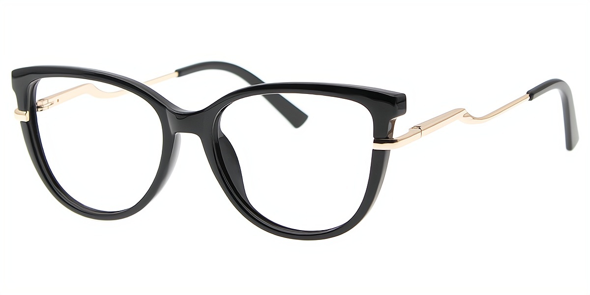 Black Cat Eye Modish TR90 Eyeglasses