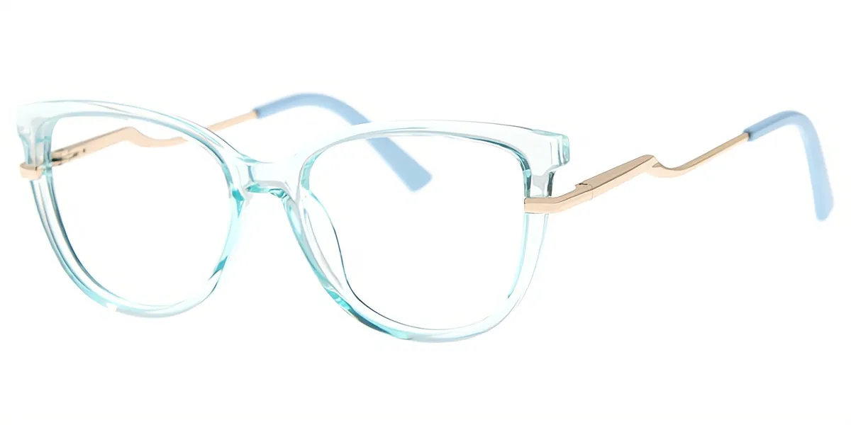 Blue Cat Eye Modish TR90 Eyeglasses