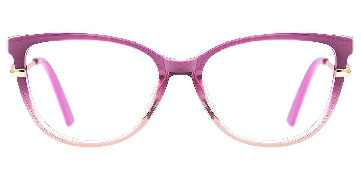 Purple Cat Eye Modish TR90 Eyeglasses