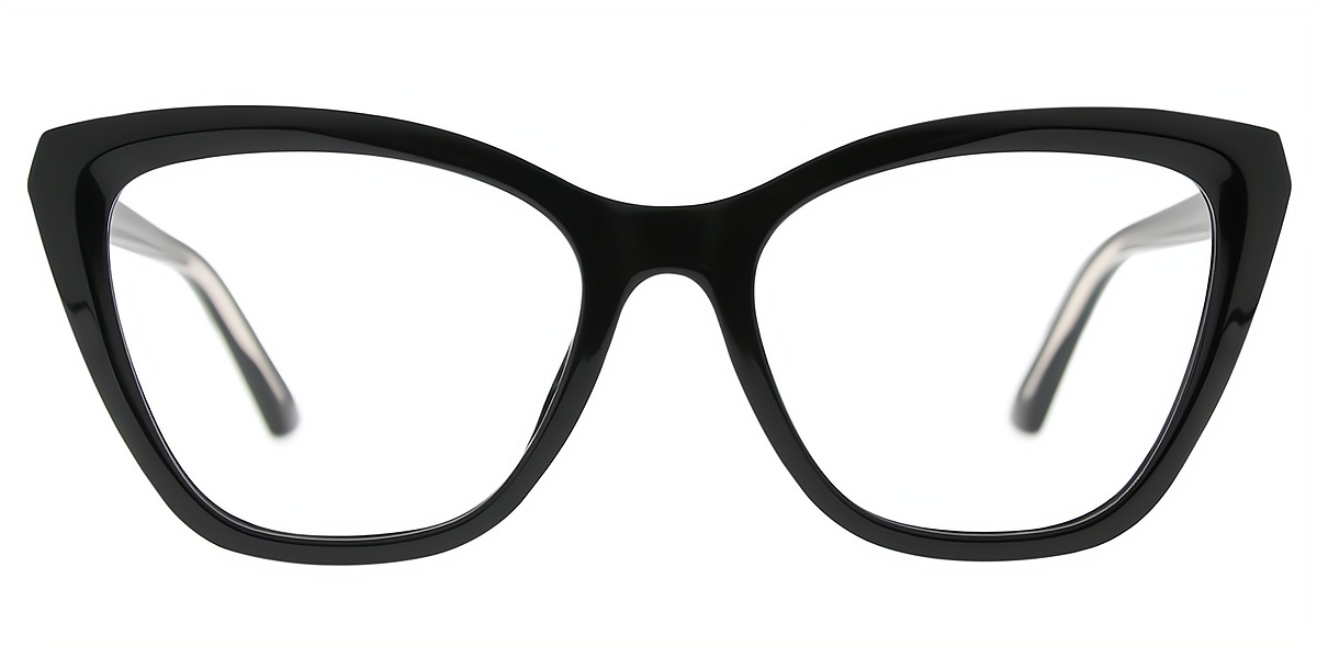 Black Cat Eye Oversized TR90 Eyeglasses