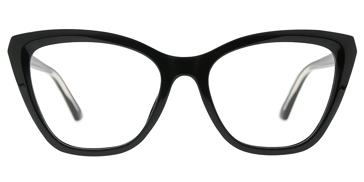 Black Cat Eye Oversized TR90 Eyeglasses