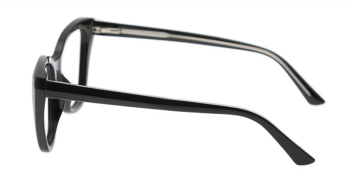 Black Cat Eye Oversized TR90 Eyeglasses