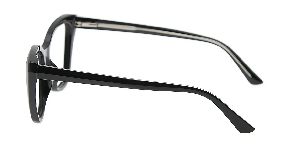 Black Cat Eye Oversized TR90 Eyeglasses