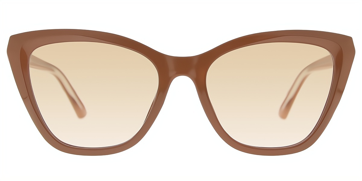 Brown Cat Eye Oversized TR90 Eyeglasses