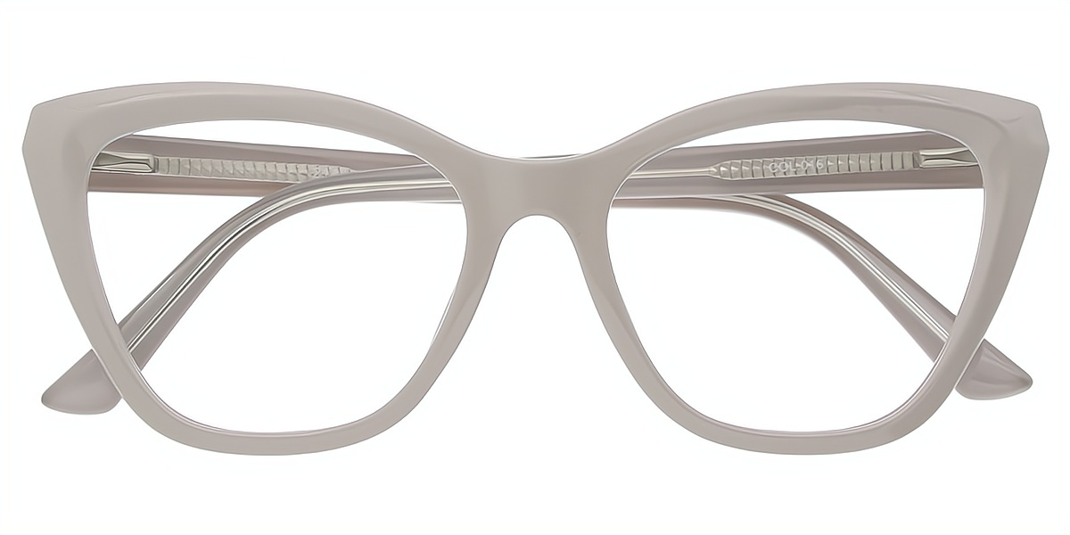 Gray Cat Eye Oversized TR90 Eyeglasses