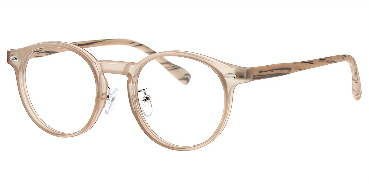 Brown Cat Eye Retro Plastic Eyeglasses