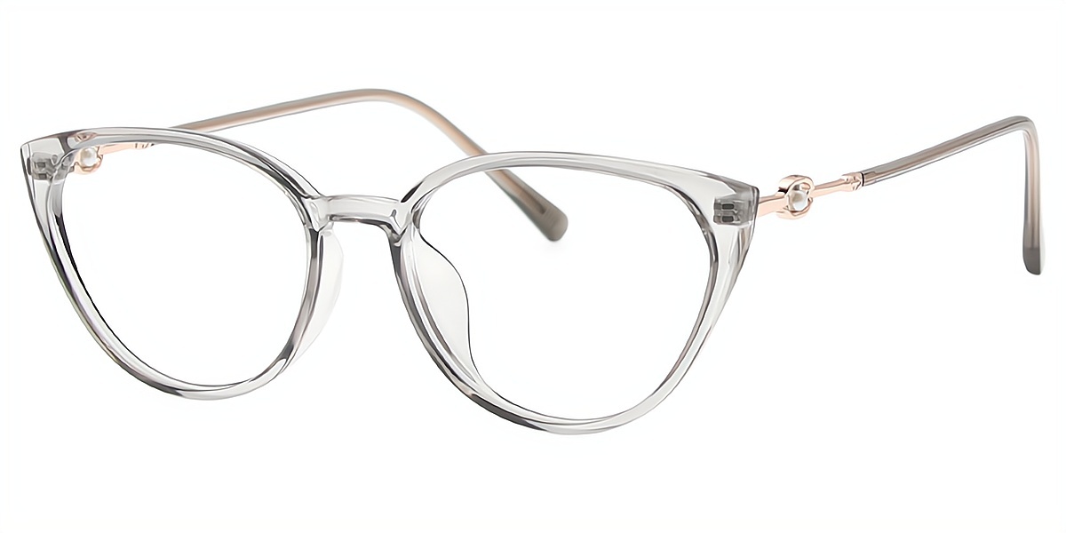 Gray Cat Eye Elegant TR90 Eyeglasses