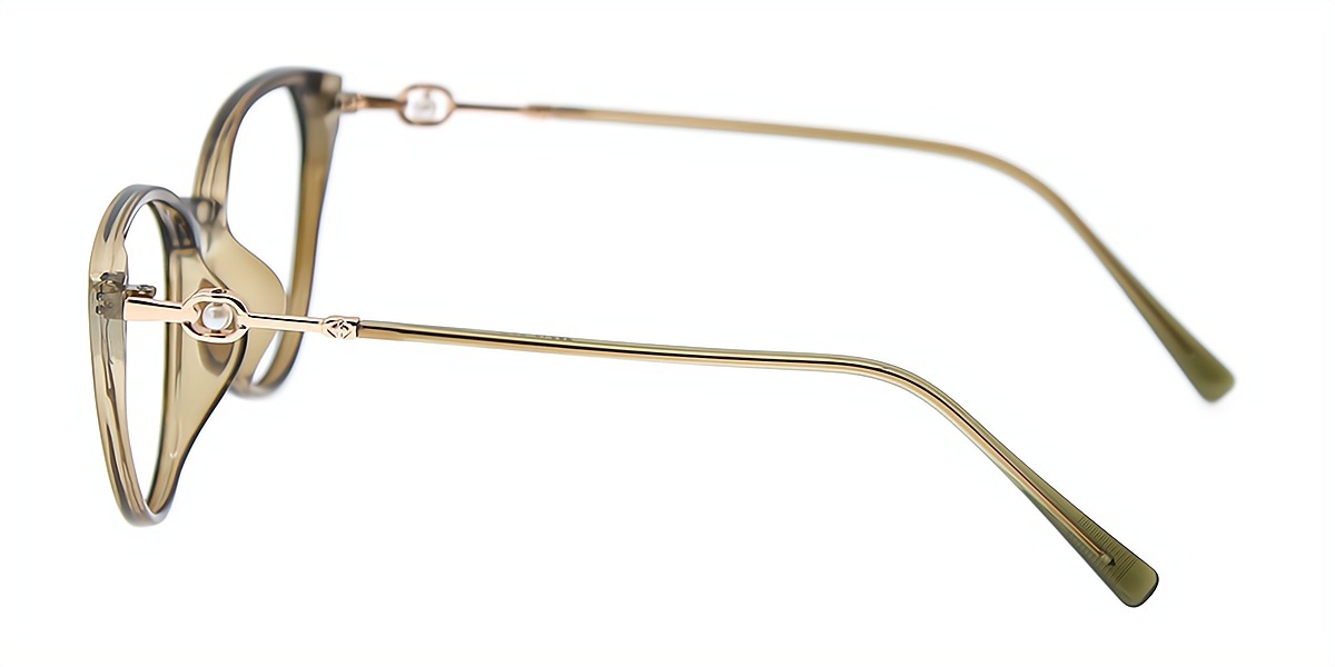 Green Cat Eye Elegant TR90 Eyeglasses