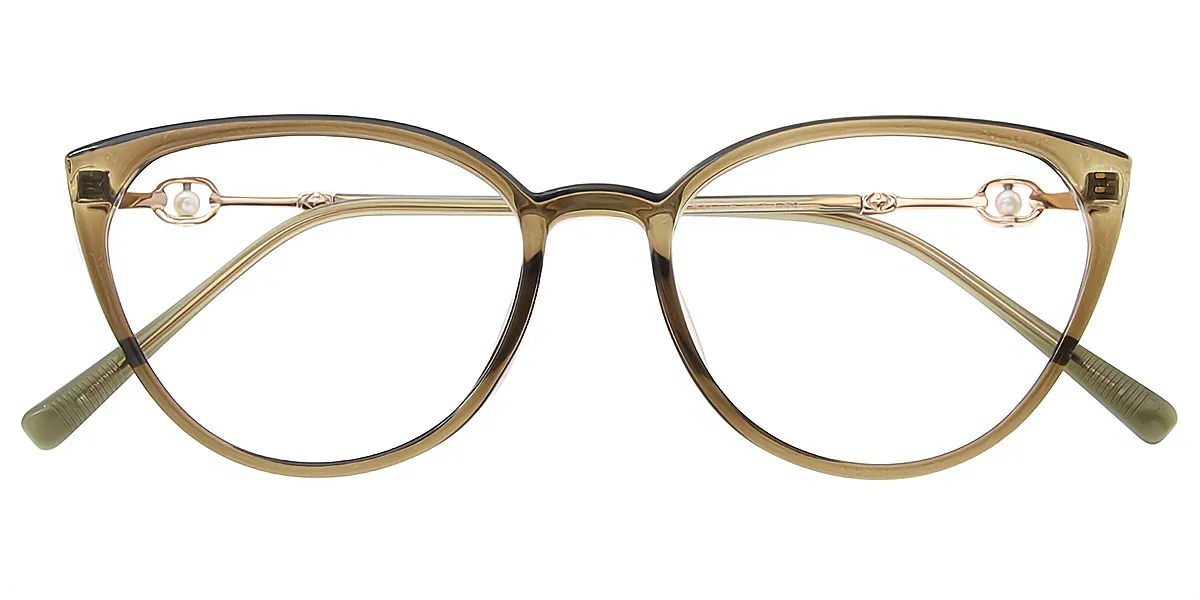 Green Cat Eye Elegant TR90 Eyeglasses