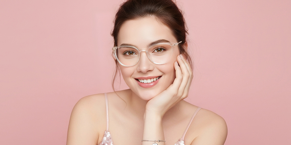 Clear Cat Eye Elegant TR90 Eyeglasses