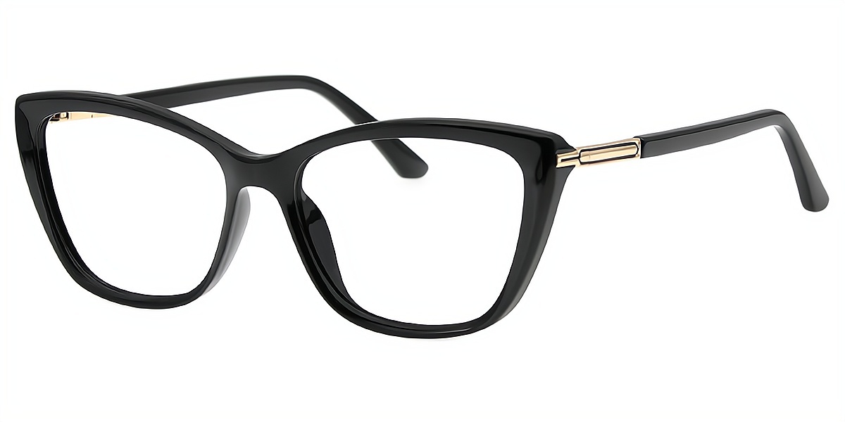 Black Cat Eye Simple TR90 Eyeglasses