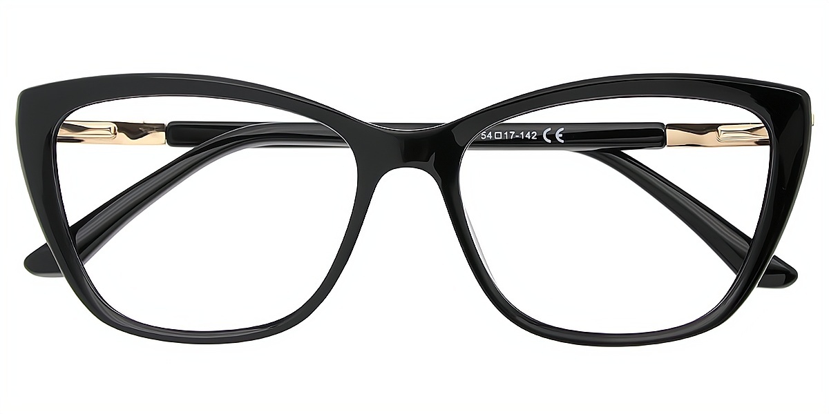 Black Cat Eye Simple TR90 Eyeglasses