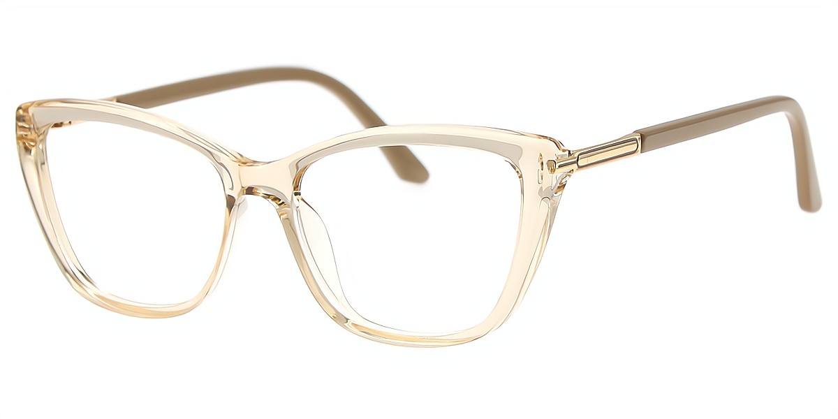 Brown Cat Eye Simple TR90 Eyeglasses