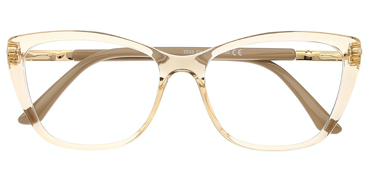 Brown Cat Eye Simple TR90 Eyeglasses