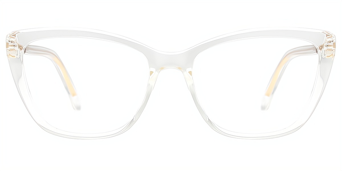 Clear Cat Eye Simple TR90 Eyeglasses