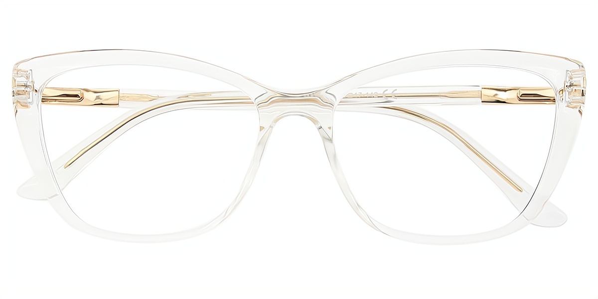 Clear Cat Eye Simple TR90 Eyeglasses