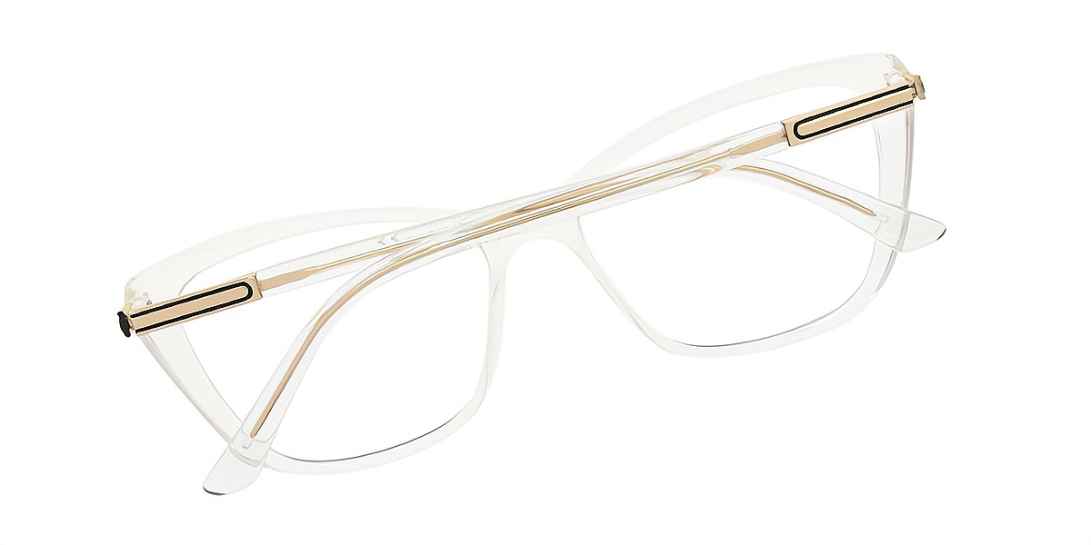 Clear Cat Eye Simple TR90 Eyeglasses