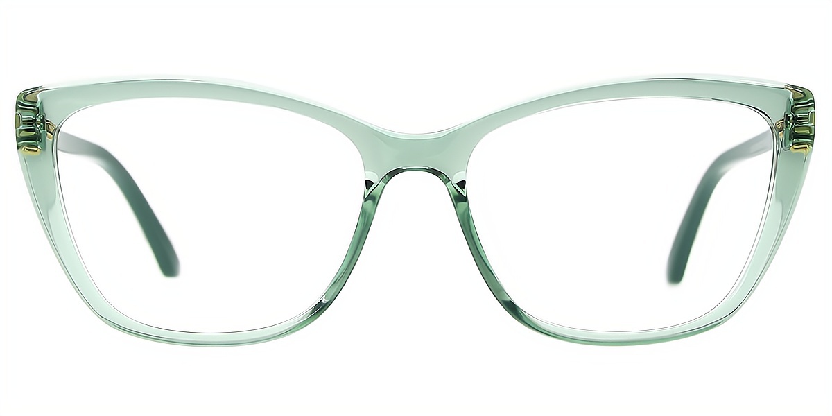 Green Cat Eye Simple TR90 Eyeglasses