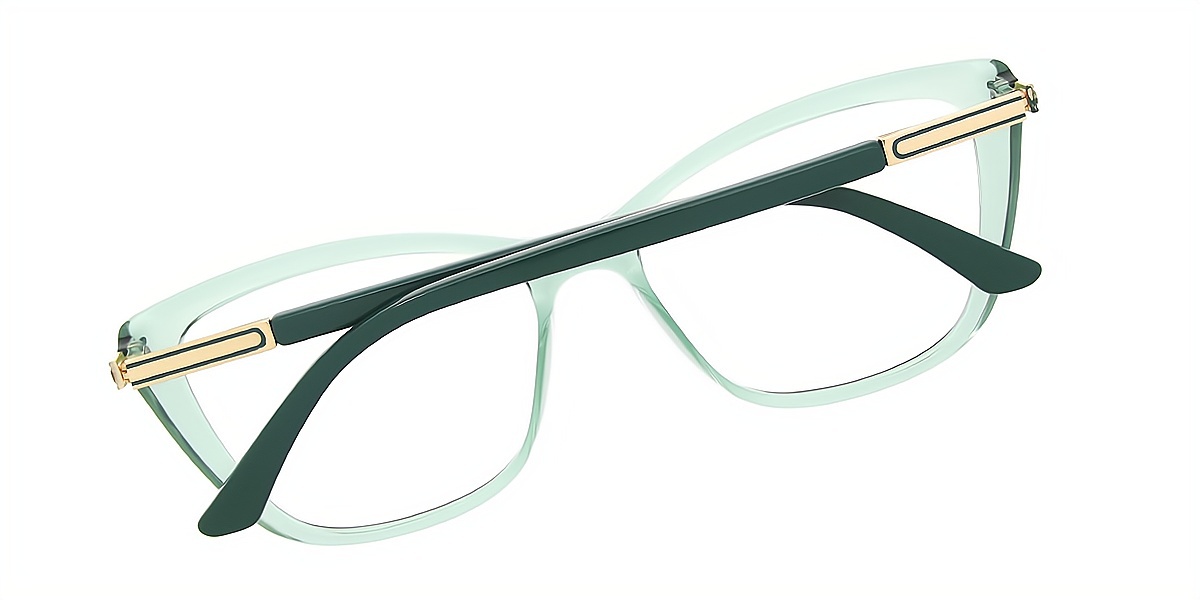 Green Cat Eye Simple TR90 Eyeglasses
